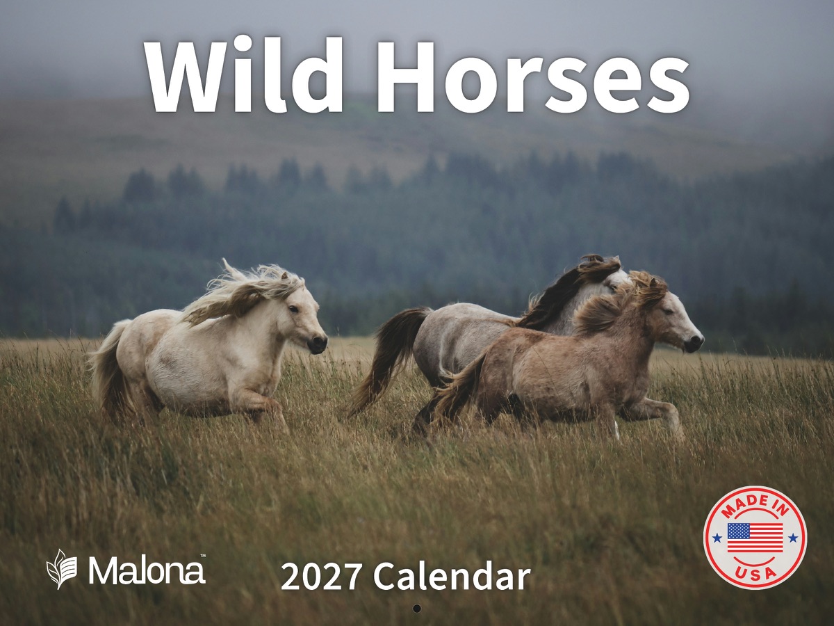 Front cover of the 2027 Malona Wild Horses Calendar wall calendar
