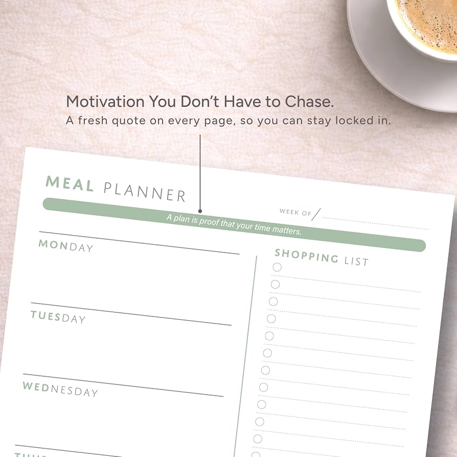 Weekly Meal Planner Notepad product image 3